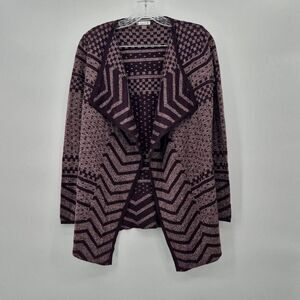 SmartWool Women’s Size S Open Front Cardigan Sweater Avion Purple